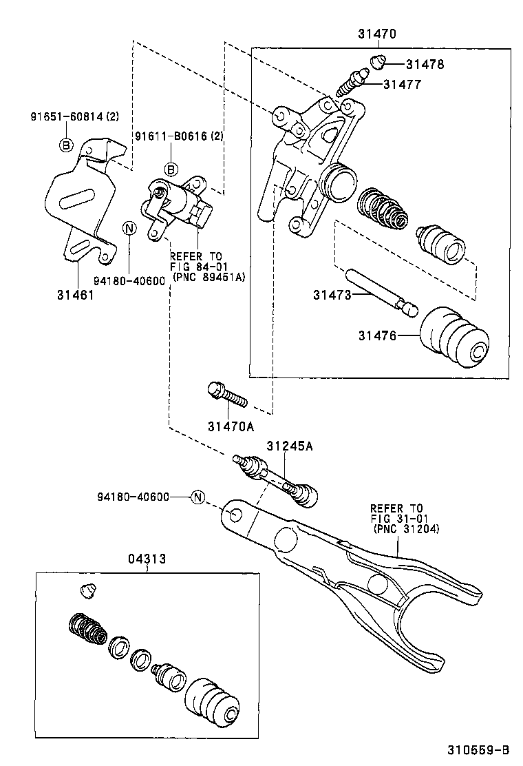 04313-35060 CYLINDER KIT, CLUTCH RELEASE product image