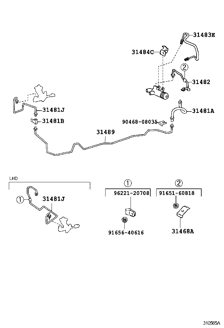 31301-17060 PEDAL SUB-ASSY, CLUTCH product image