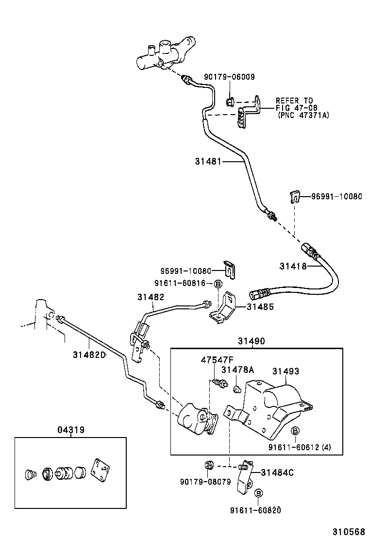 31301-33030 PEDAL SUB-ASSY, CLUTCH product image