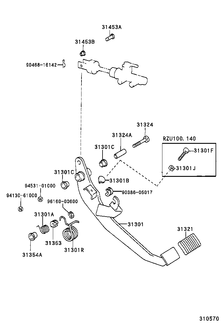31489-37020 TUBE, TUBE CONNECTOR TO FLEXIBLE HOSE product image