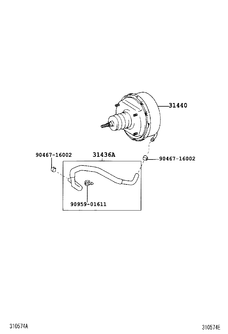 31440-37040 BOOSTER ASSY, CLUTCH W/AIR CLEANER product image