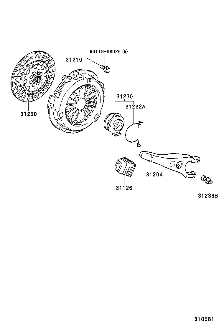 31210-05030 COVER ASSY, CLUTCH product image