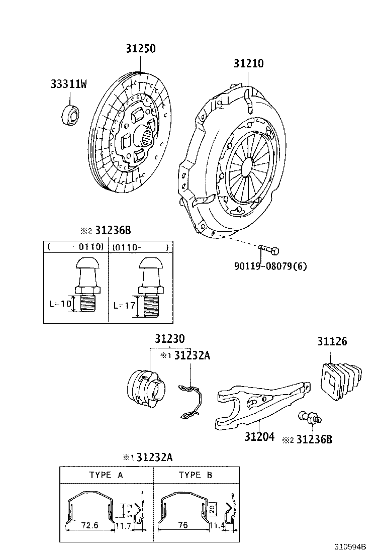 31250-28101 DISC ASSY, CLUTCH product image