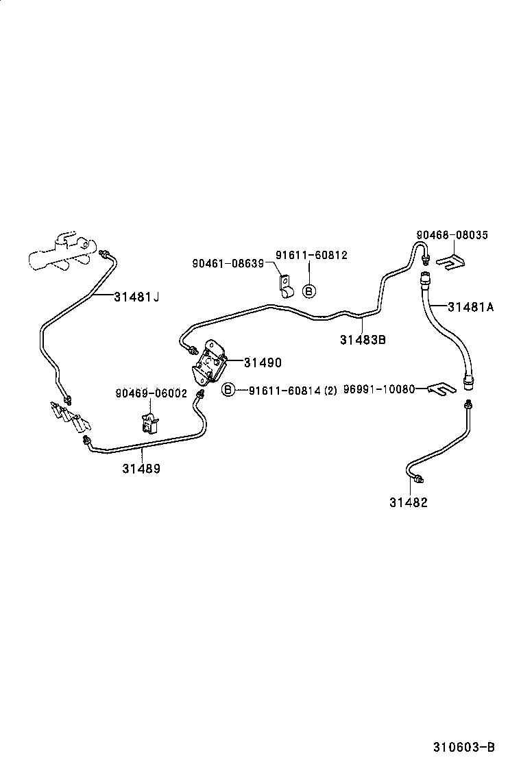 31310-27030 PEDAL SUB-ASSY, CLUTCH product image