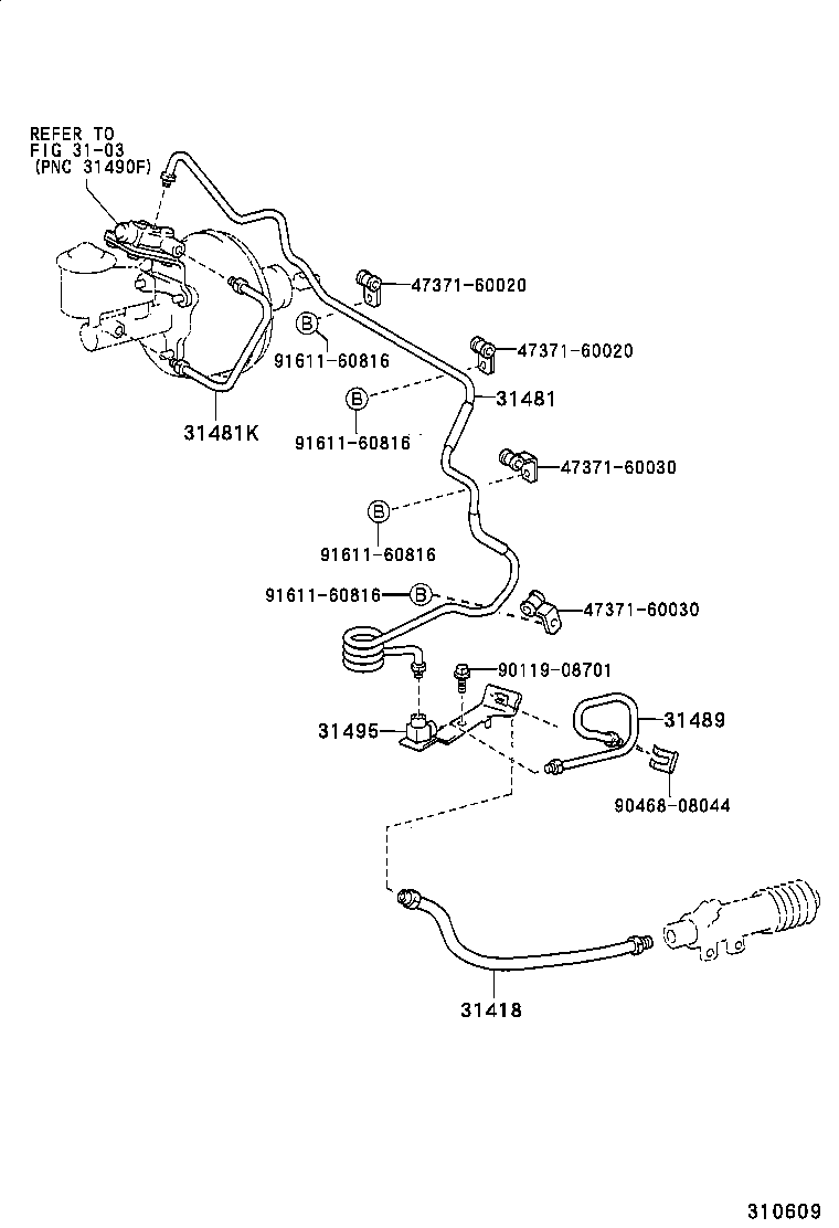 31301-60250 PEDAL SUB-ASSY, CLUTCH product image