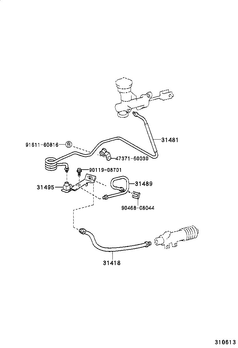 31301-60160 PEDAL SUB-ASSY, CLUTCH product image