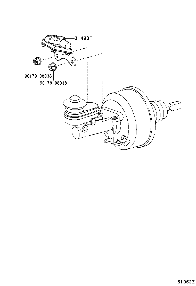 31490-60050 ACCUMULATOR ASSY, MASTER CYLINDER product image