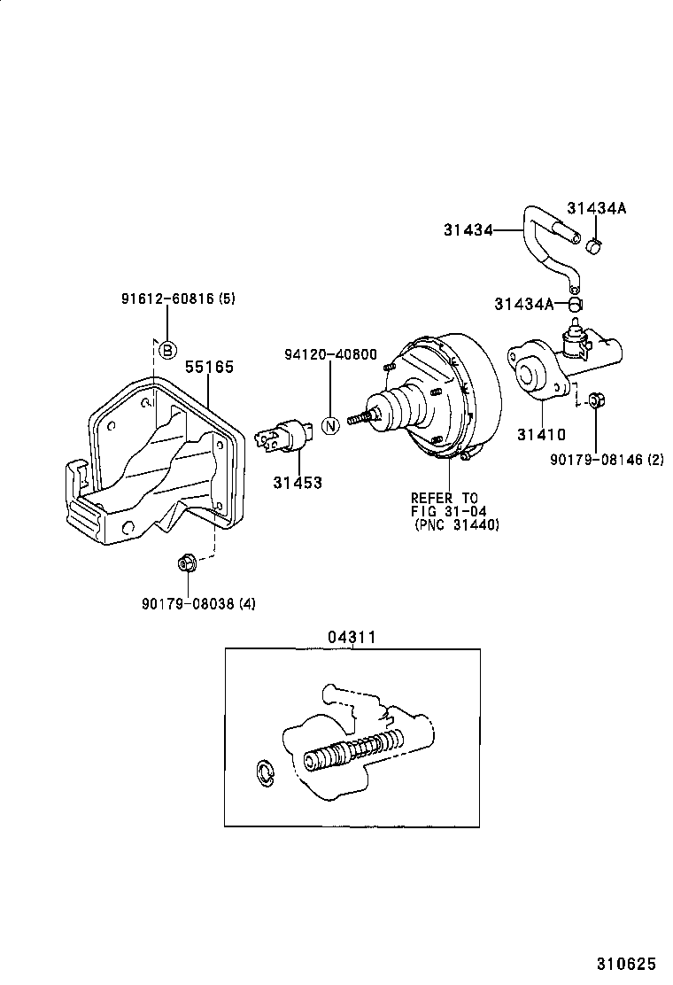 31434-37090 TUBE, CLUTCH RESERVOIR product image