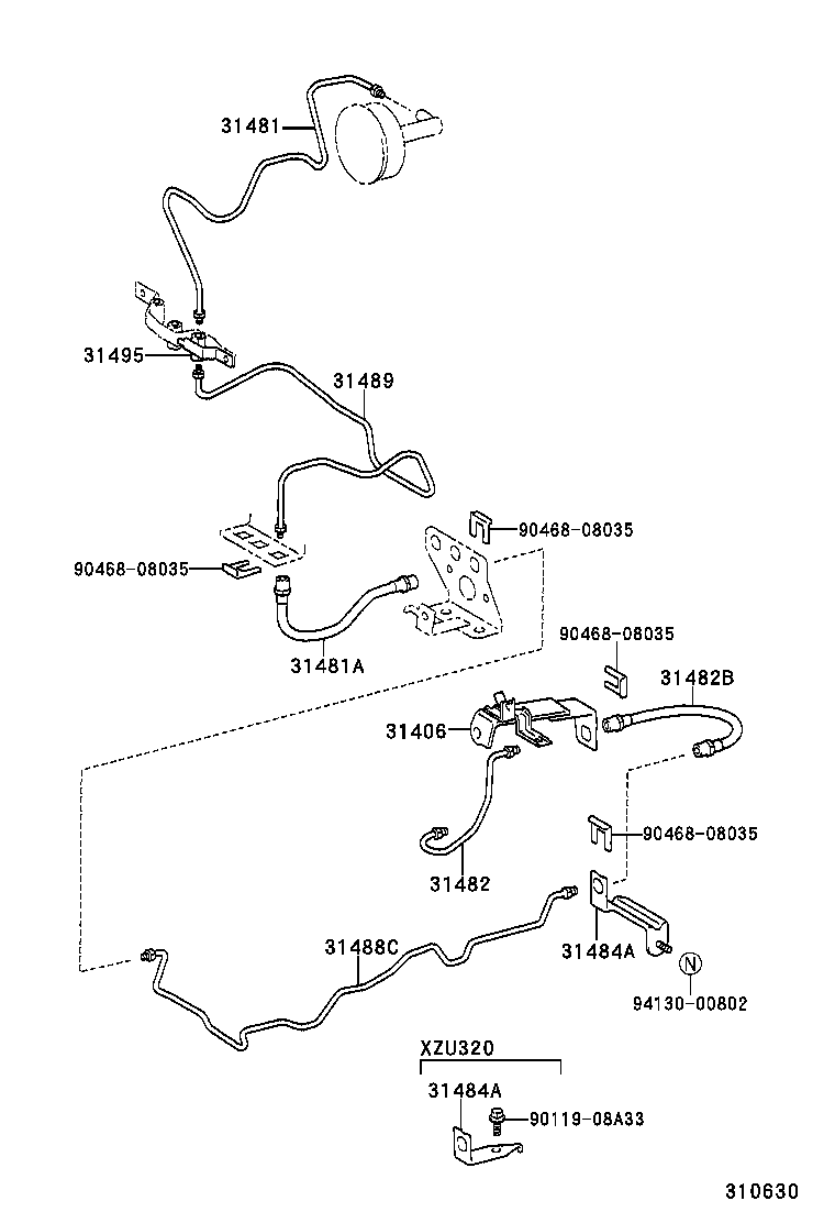 31301-37190 PEDAL SUB-ASSY, CLUTCH product image