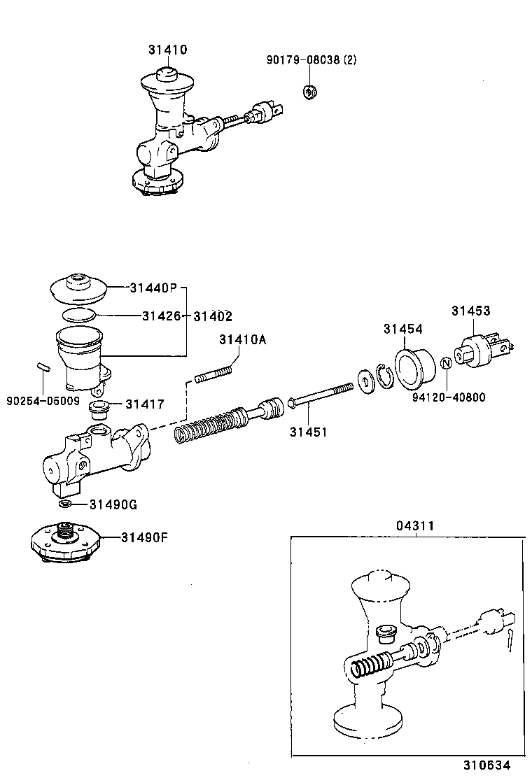 31402-60040 RESERVOIR SUB-ASSY, CLUTCH MASTER CYLINDER product image