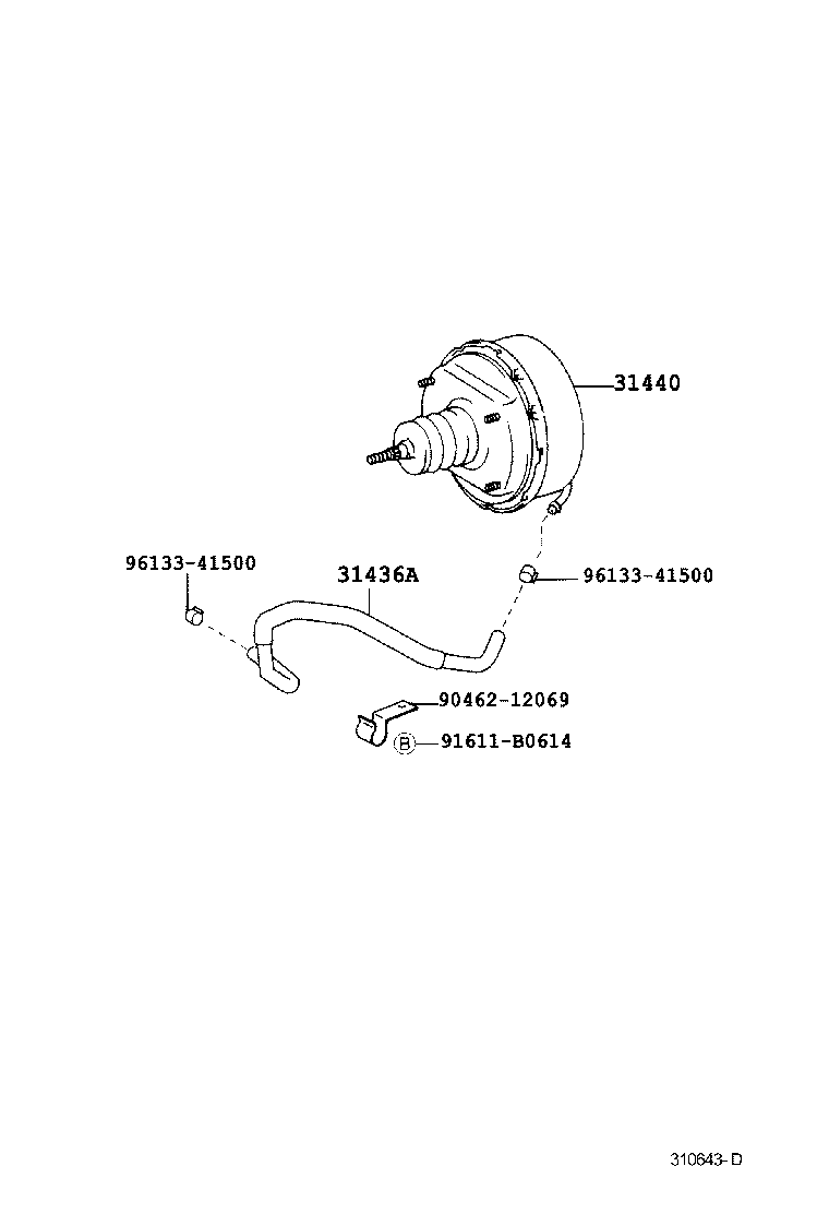 31440-37110 BOOSTER ASSY, CLUTCH W/AIR CLEANER product image