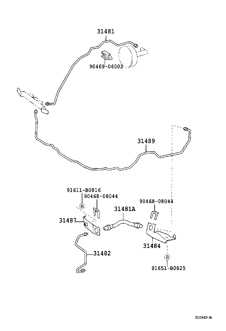 31301-37210 PEDAL SUB-ASSY, CLUTCH product image