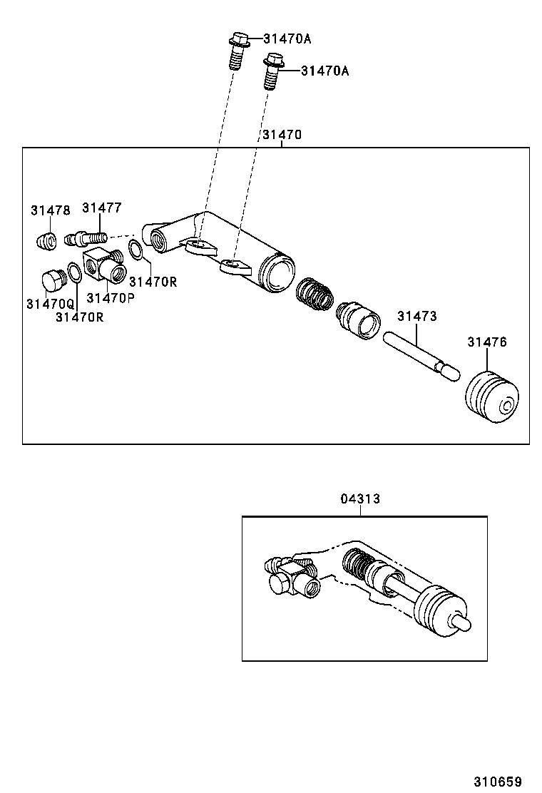 31473-22030 ROD, CLUTCH RELEASE CYLINDER PUSH, NO.1 product image