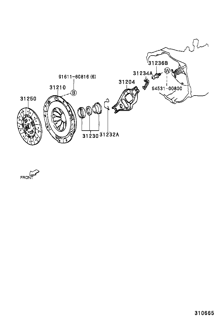 31210-87404 COVER ASSY, CLUTCH product image