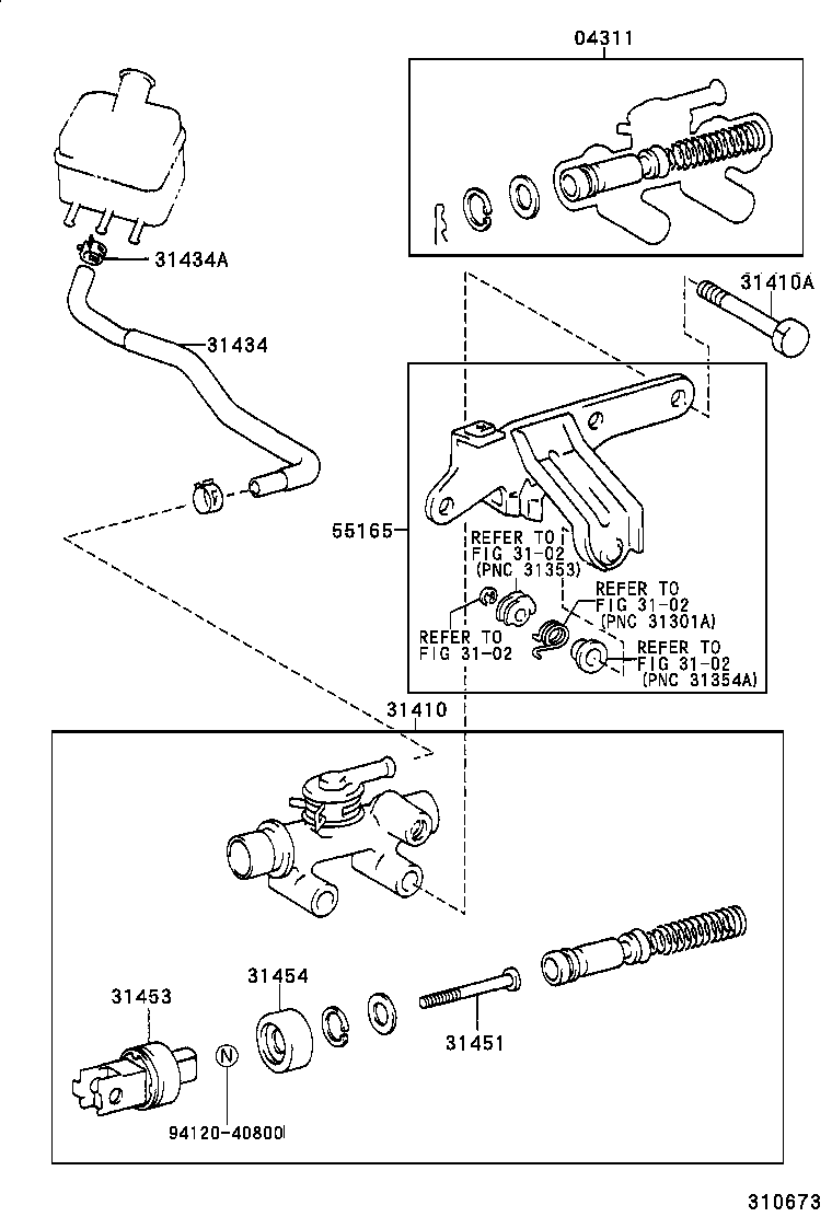 55107-37020 SUPPORT, CLUTCH MASTER CYLINDER product image