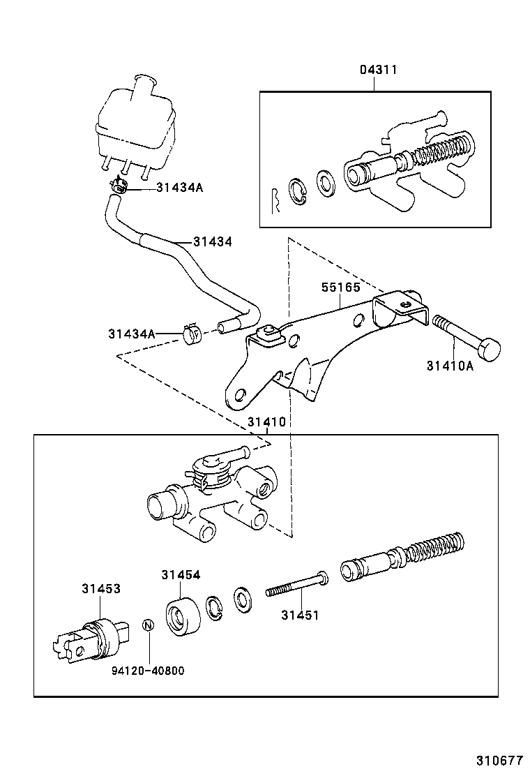31401-36060 CYLINDER ASSY, CLUTCH MASTER product image