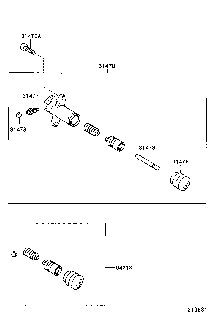 90110-08012 BOLT(FOR CLUTCH RELEASE CYLINDER SETTING) product image