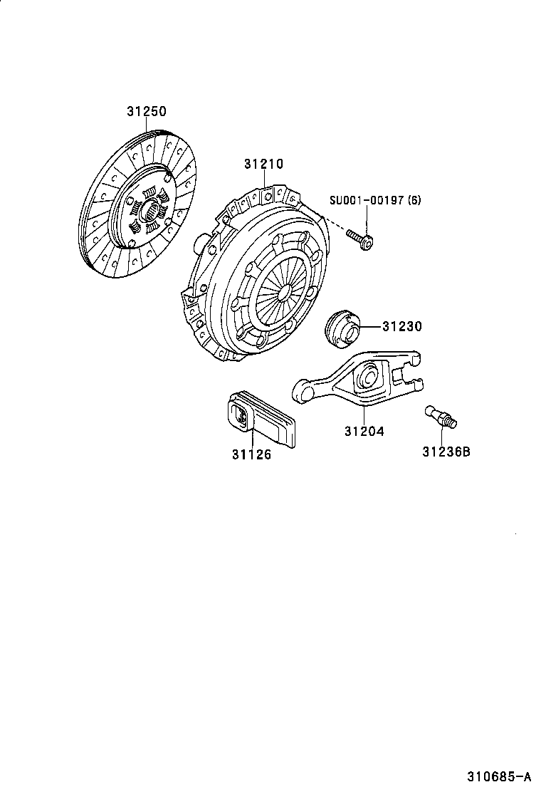 31250-02040 DISC ASSY, CLUTCH product image