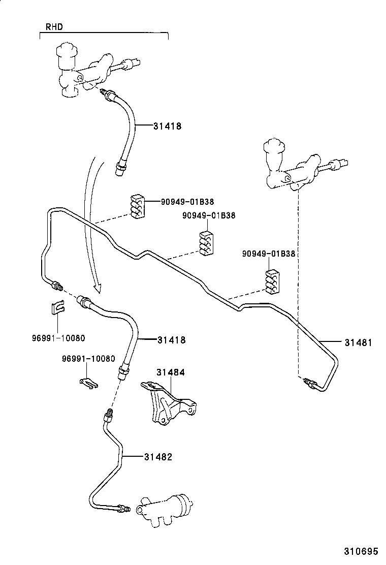 31321-0B010 PAD, CLUTCH PEDAL product image