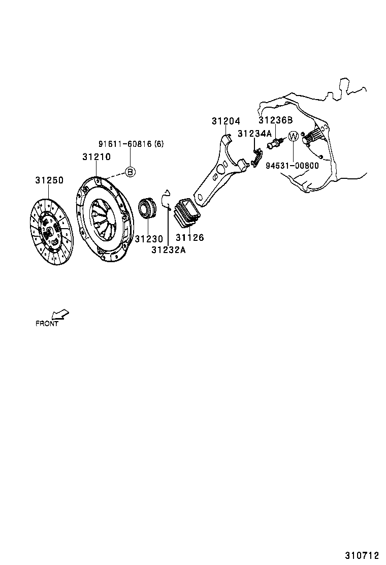 31210-87404 COVER ASSY, CLUTCH product image