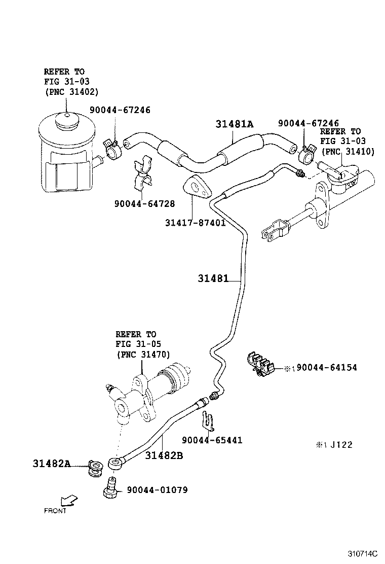 31310-87406 PEDAL SUB-ASSY, CLUTCH product image