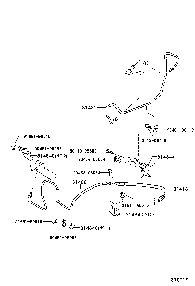 31301-05021 PEDAL SUB-ASSY, CLUTCH product image