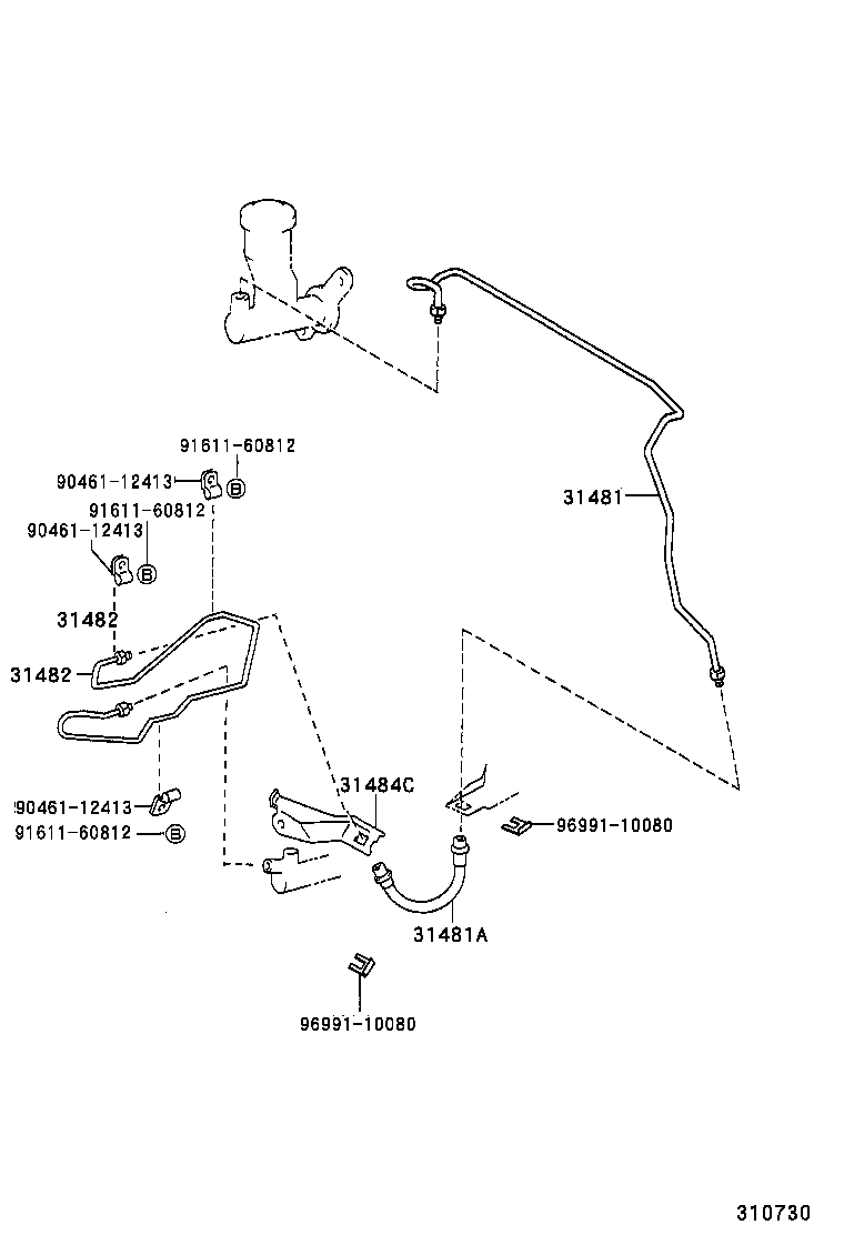 31310-60190 PEDAL SUB-ASSY, CLUTCH product image