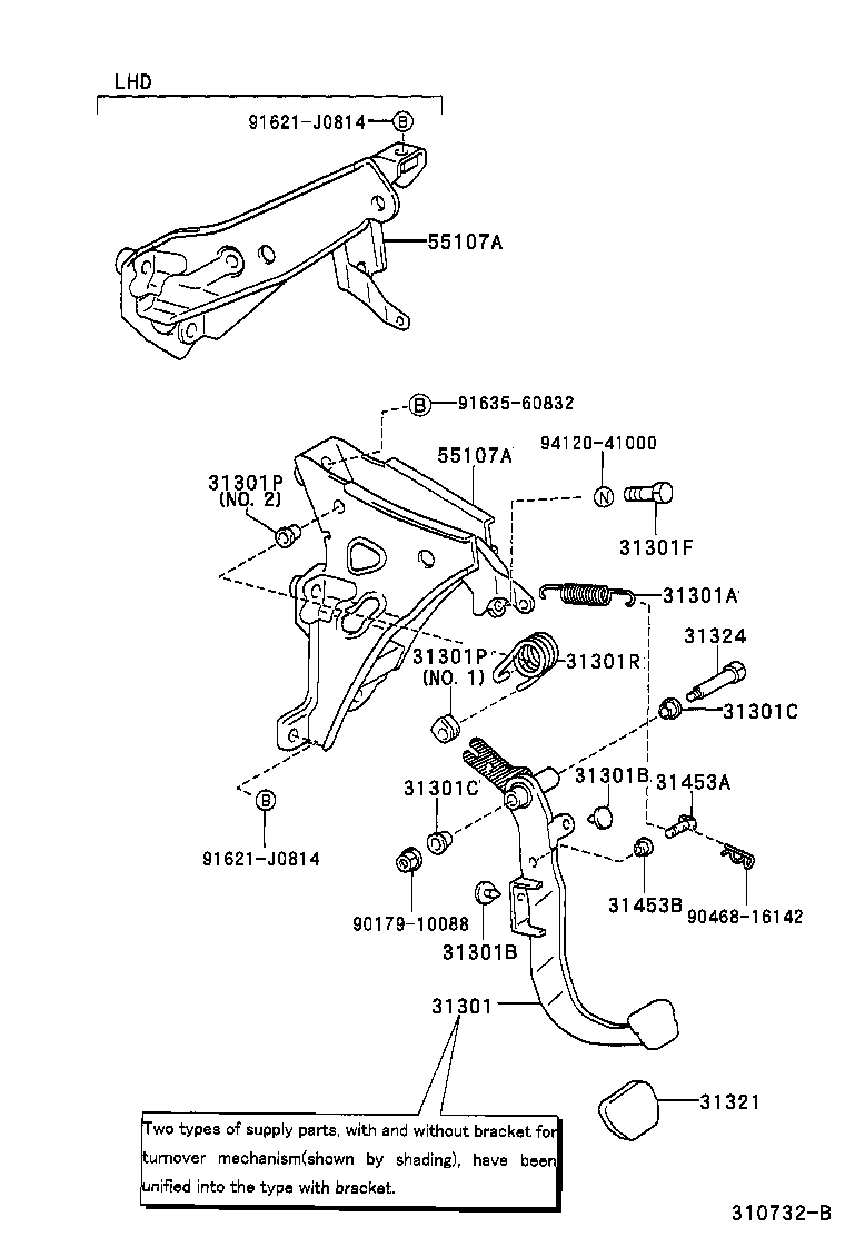 31481-12250 TUBE, CLUTCH MASTER CYLINDER TO FLEXIBLE HOSE product image