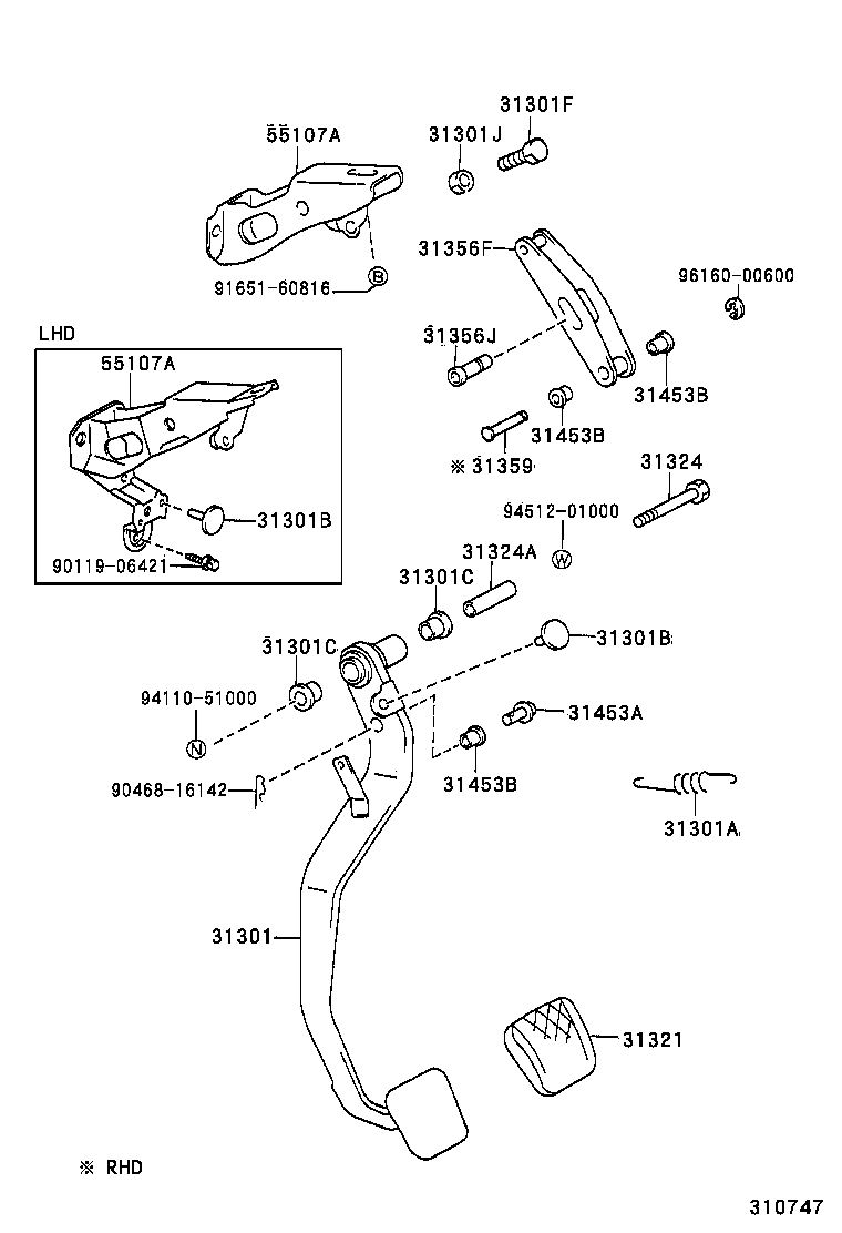 31481-02090 TUBE, CLUTCH MASTER CYLINDER TO FLEXIBLE HOSE product image