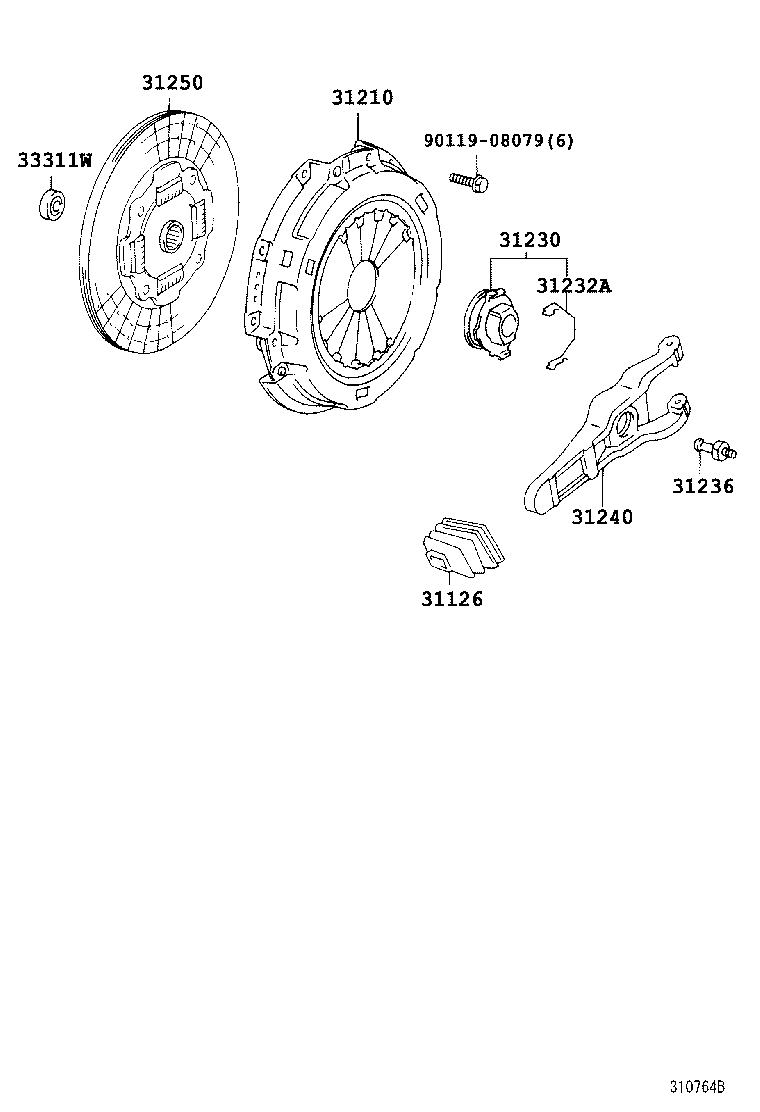 31250-36632 DISC ASSY, CLUTCH product image