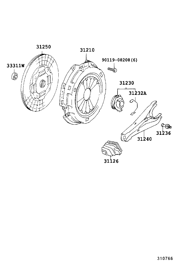 31250-36632 DISC ASSY, CLUTCH product image