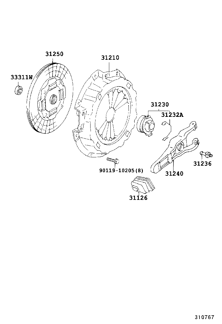 31250-36632 DISC ASSY, CLUTCH product image