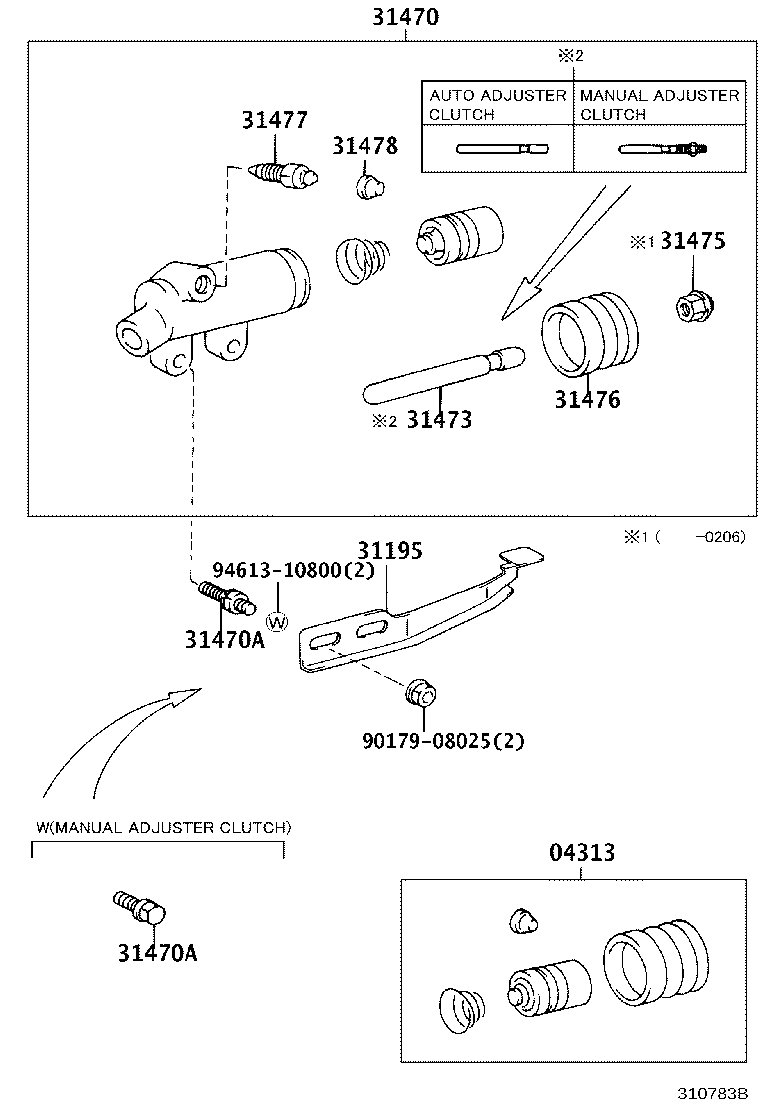31475-37030 NUT, CLUTCH RELEASE CYLINDER PUSH ROD product image