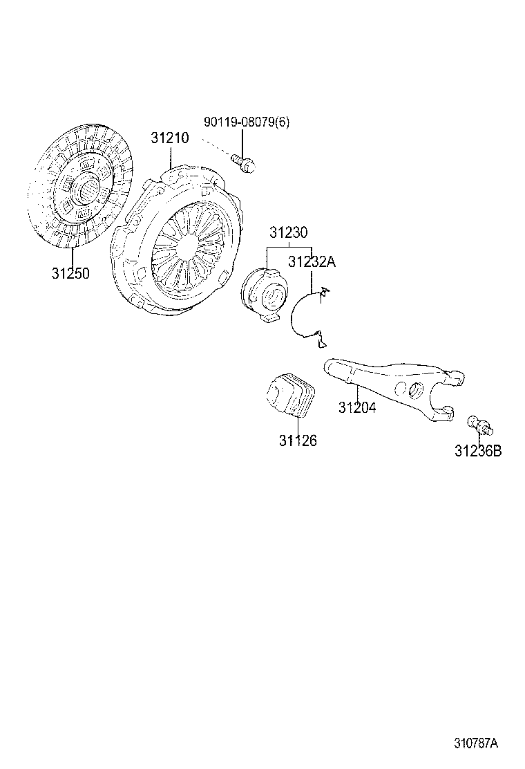 31210-28071 COVER ASSY, CLUTCH product image