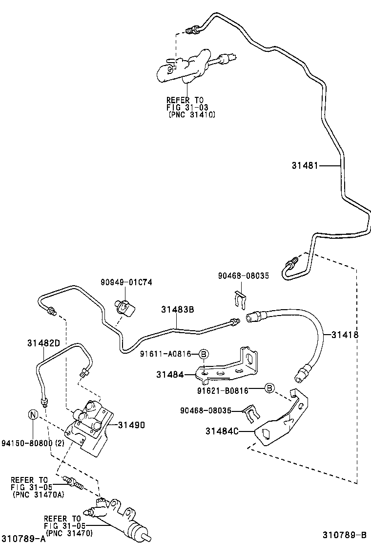 31301-28150 PEDAL SUB-ASSY, CLUTCH product image