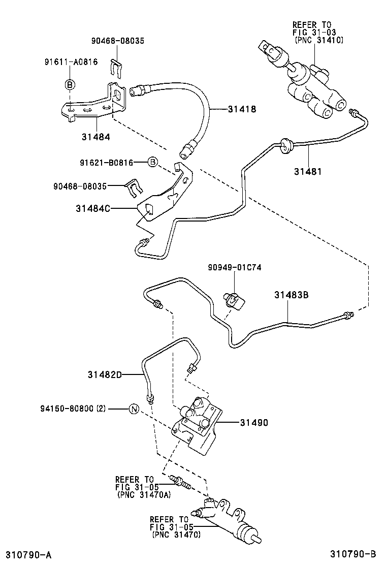 31301-28150 PEDAL SUB-ASSY, CLUTCH product image