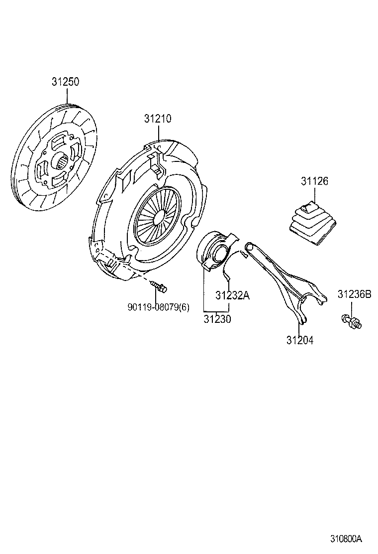 31210-28071 COVER ASSY, CLUTCH product image