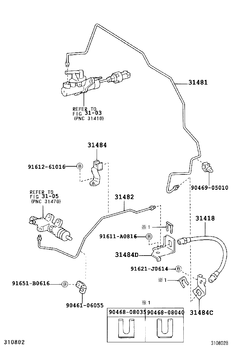 31301-44030 PEDAL SUB-ASSY, CLUTCH product image