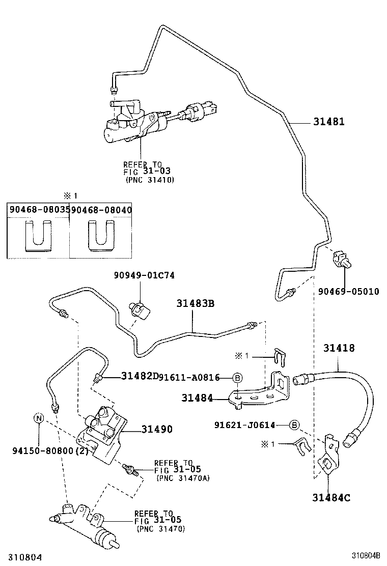 31301-44030 PEDAL SUB-ASSY, CLUTCH product image