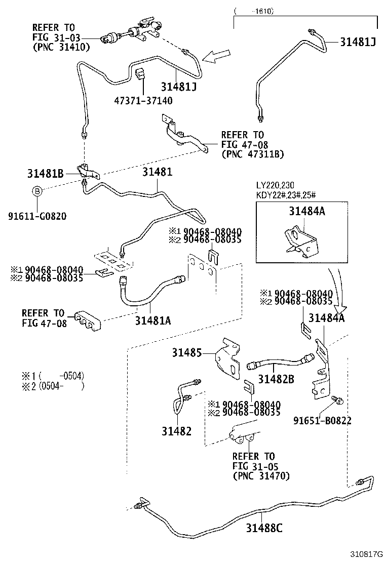 31301-25090 PEDAL SUB-ASSY, CLUTCH product image