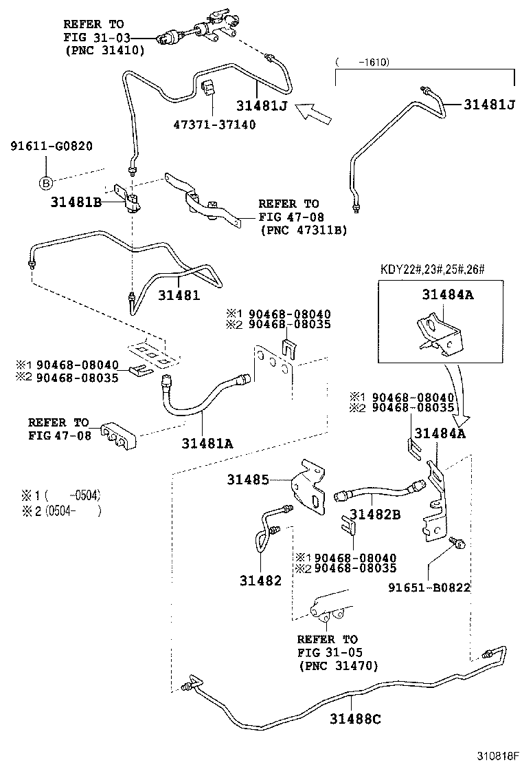 31301-25090 PEDAL SUB-ASSY, CLUTCH product image