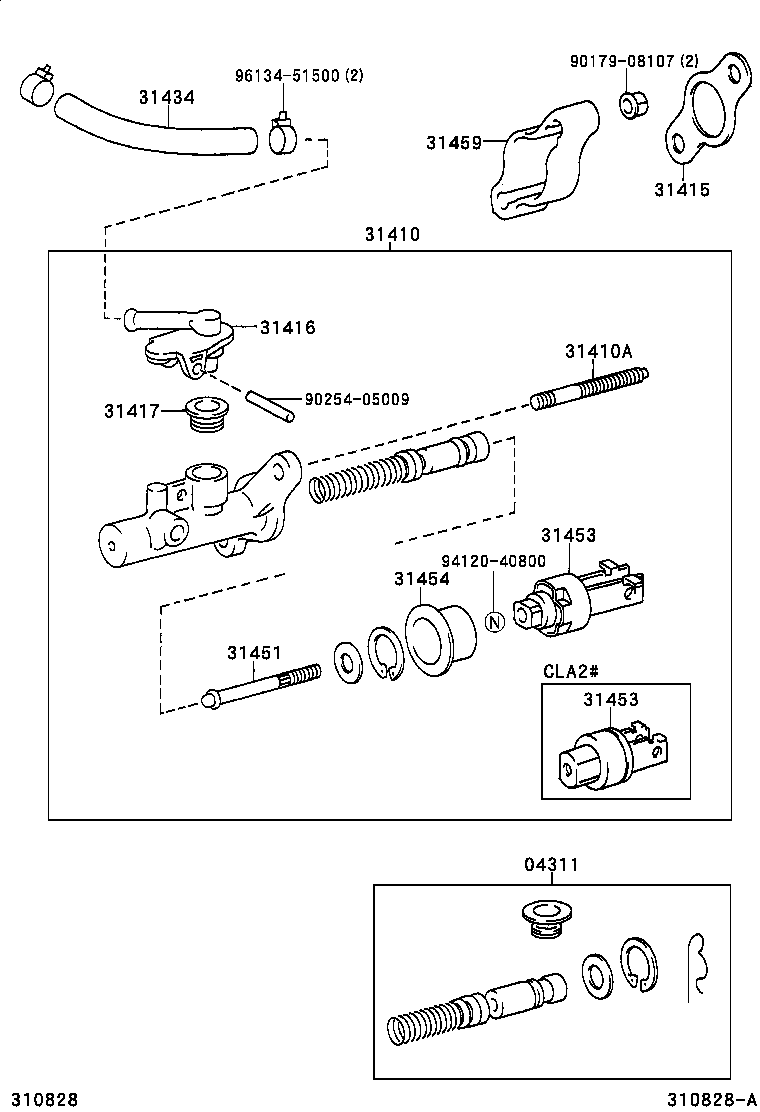 31416-42020 UNION, CLUTCH MASTER CYLINDER INLET product image