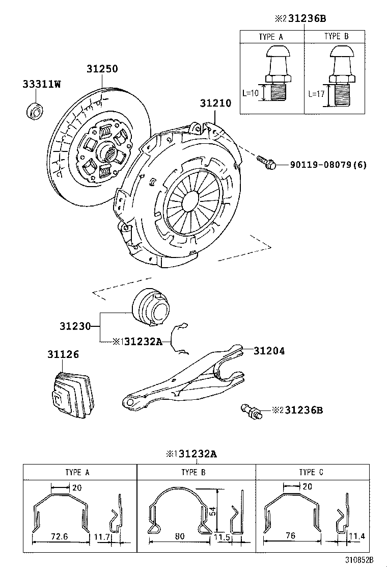31210-35191 COVER ASSY, CLUTCH product image
