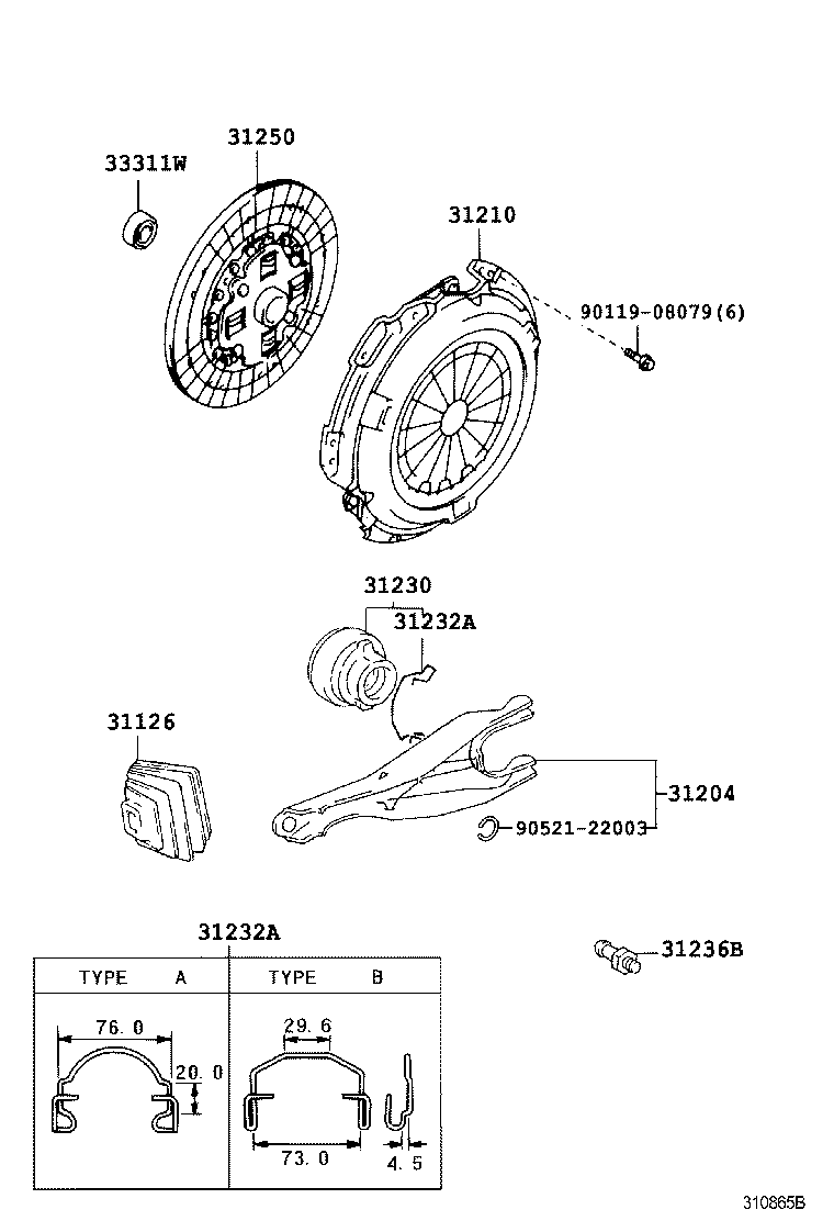 31210-35181 COVER ASSY, CLUTCH product image