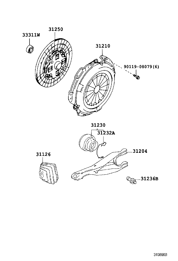31210-35280 COVER ASSY, CLUTCH product image