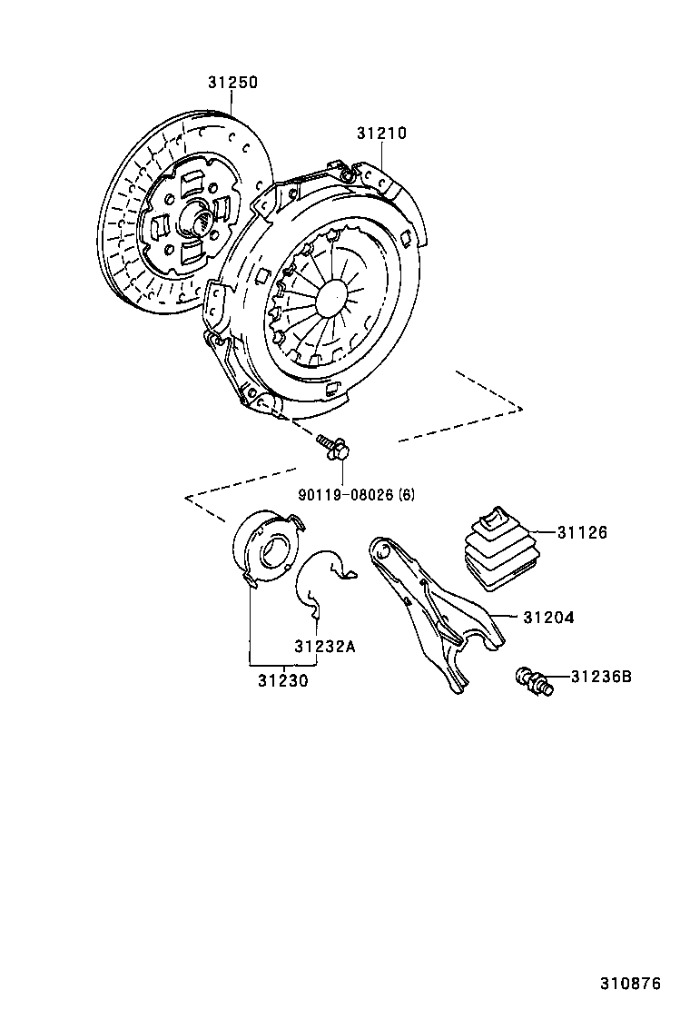 31210-12221 COVER ASSY, CLUTCH product image