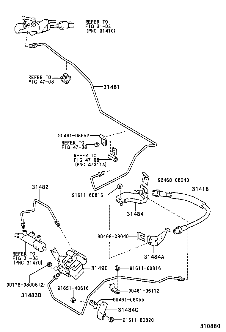 31301-13010 PEDAL SUB-ASSY, CLUTCH product image