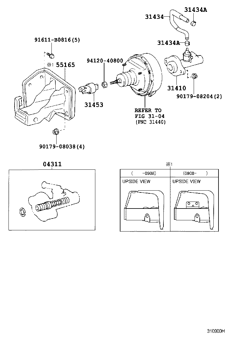31401-37010 CYLINDER ASSY, CLUTCH MASTER product image