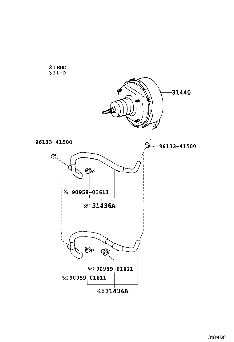 31440-37041 BOOSTER ASSY, CLUTCH W/AIR CLEANER product image