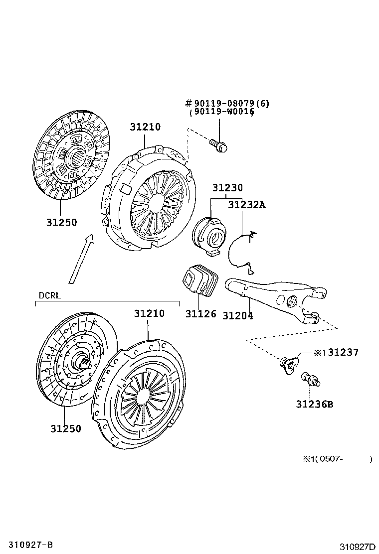 31210-28070 COVER ASSY, CLUTCH product image